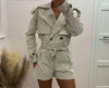 TRENCH BELTED PLAYSUIT