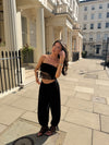 Lace Trim Bandeau Top & Harem Trouser 2 Piece Set