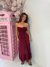Plain Bandeau Maxi Dress