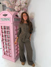 The Sculpted Button Lounge Set