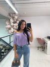 SHORT SLEEVE SOFT KNIT TOP