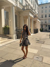 Mixed Animal Print Halterneck Dress