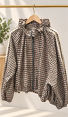 Gingham Windbreaker Jacket