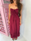 Plain Bandeau Maxi Dress