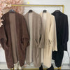 AUTUNM COZY OPEN-FRONT LONG CARDIGAN