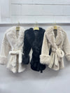 Glam Faux Fur Belted Coat