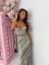 Santorini ZigZag Maxi Dress