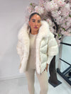 WYNTER FAUX FUR TRIM PUFFER COAT