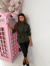 High Neck Autumn Trench Coat