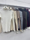CLASSIC RIBBED TURTLENECK TOP