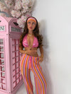 Daisy Zigzag Trousers In Pink