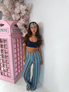 Daisy Zigzag Trousers In Blue