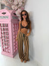 Daisy Zigzag Trousers In Brown