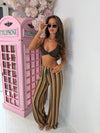 Daisy Zigzag Trousers In Brown