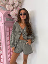 Dolce Stripe Short Set