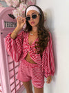 Dolce Stripe Short Set
