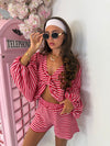 Dolce Stripe Short Set