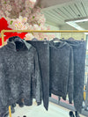 ACID WASH HOODIE LEGGING SET