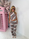 Ocean Mist Wave Co-ord /Mocha