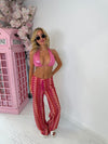 Ibiza Luxe Trousers /Rasberry Sorbet