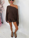 Golden Hour Knit Set /Chocolate Brown