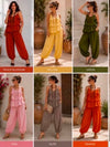 Ruffle Harem Pants Set