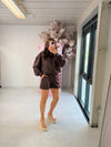 ZIP POLKADOT SHORT SET