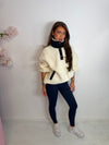 Oversized Funnel Neck Teddy Fleece