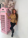 Women’s Suede Look Belted Trench Jacket