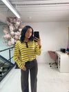 STRIPE COLLAR T-SHIRT