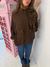 Oversized Chunky Knit Button Cardigan – Long Sleeve Pocket Cardigan