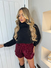 Sequin shorts