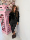 Fluffy Faux Fur Cardigan Jacket – Button Up Style