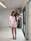 LACE TRIM BLAZER & SHORT SET