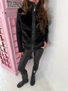 2-in-1 Detachable Faux Fur Gilet & Ribbed Zip Jacket