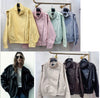 HIGH-COLLAR FAUX LEATHER JACKET