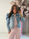 PUFF SLEEVE DENIM JACKET