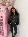 The St. Moritz Faux Leather & Faux Fur Jacket