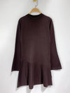 MILLIE LONG SLEEVE KNIT PLEATED JUMPER DRESS