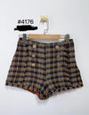 AUTUNM/WINTER BUTTON TWEED SHORTS