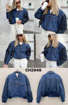 DENIM BOMBER JACKET