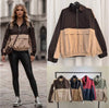 Two Tone Colour Half Zip Windbreaker Jacket
