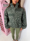 The Bandana Print Puffer Jacket