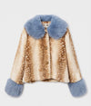 Bambi Two-Tone Faux Fur Jacket