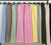 PLAIN EVERYDAY SOFT CASUAL WIDE LEG JOGGERS