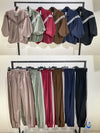 Women's Striped Windbreaker Co-ord Set