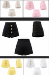 Gold Button Skort