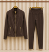 Premium Gold Zip Activewear Set