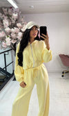 HOODIE ZIP ELASTICATED LOUNGEWEAR SET