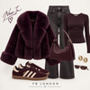 Faux Fur Trim Teddy Jacket – Oversized Cropped Hooded Winter Coat with Fluffy Collar & Cuffs